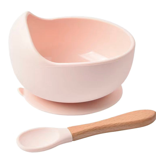 NEW! SILICONE BOWL WITH SUCTION -  3 COLOURS