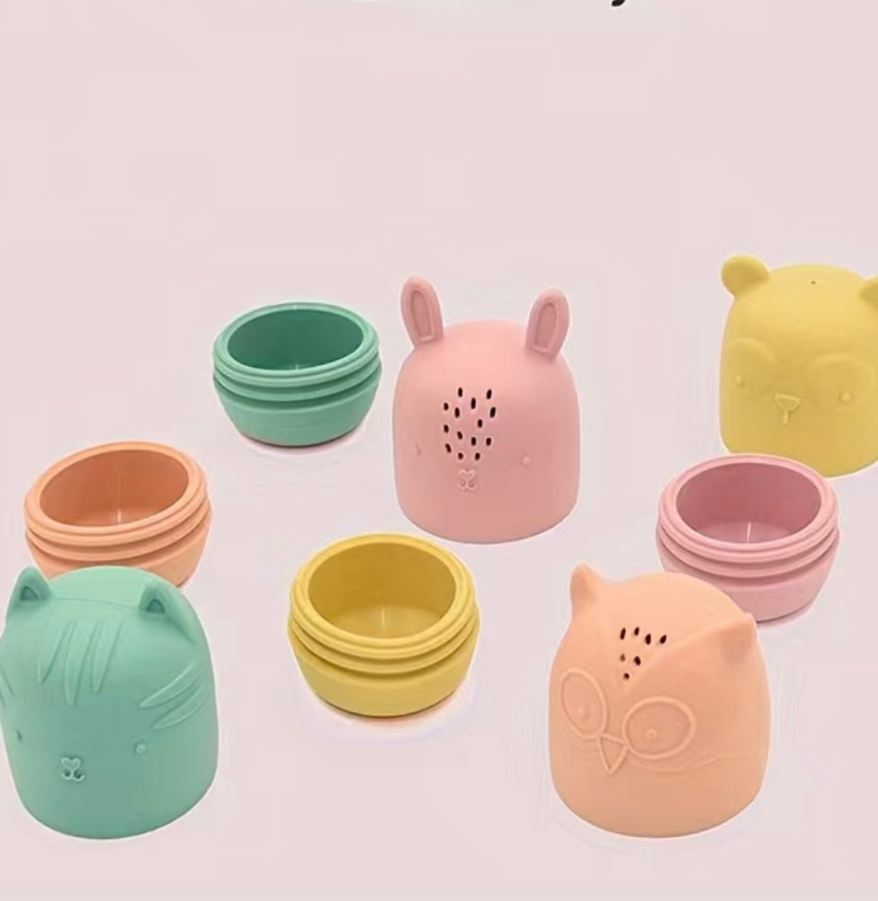 BATH TOYS MOLD FREE - SET OF 4