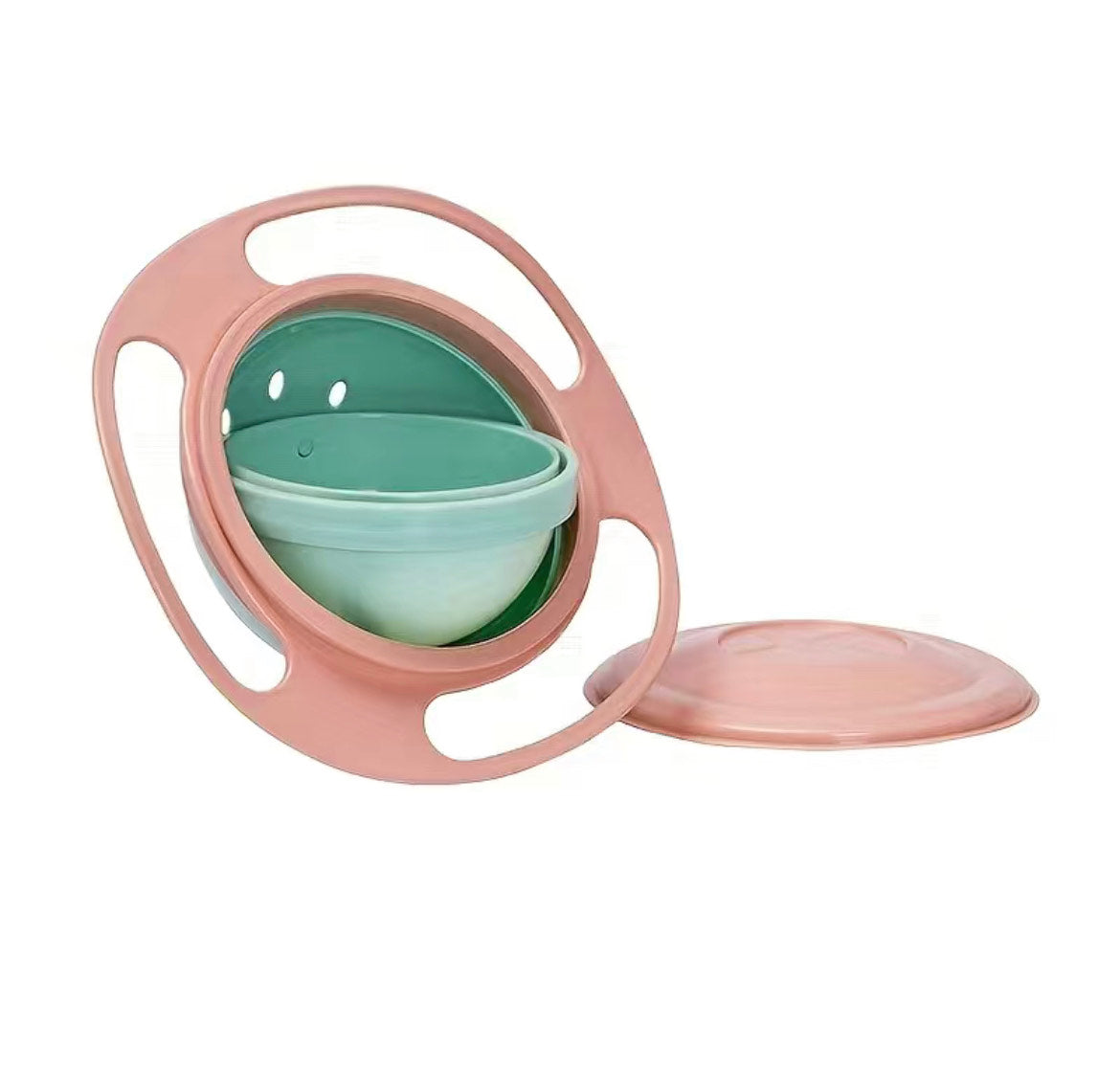NO MESS BOWL WITH LID! SNACKS CAN NOT BE TIPPED OUT