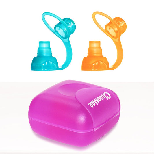 CHOOMEE POUCH TOPS - ONLY COMES OUT WHEN THEY SUCK, NOT WHEN SQUEEZED