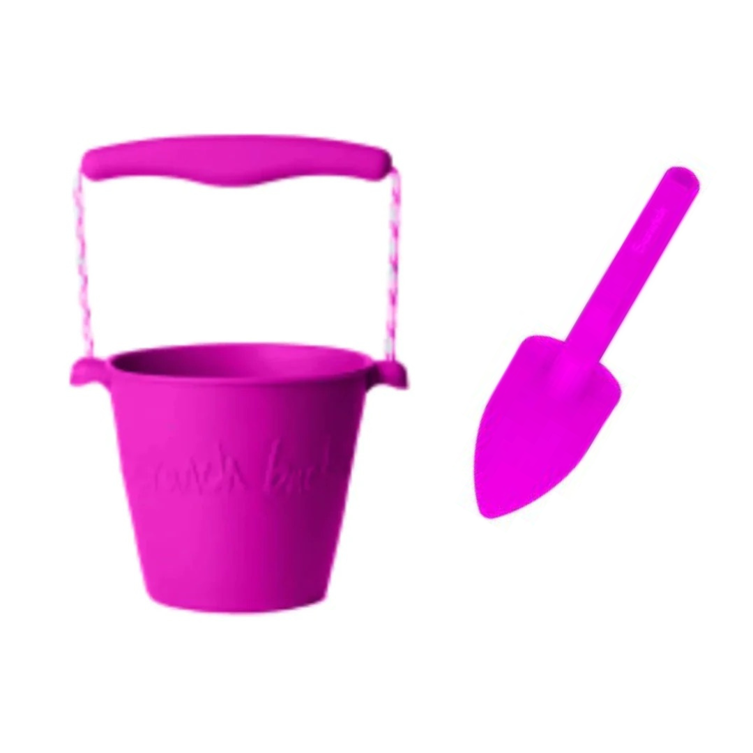 NEW!!! SCRUNCH NEON PURPLE BUCKET + SPADE SET