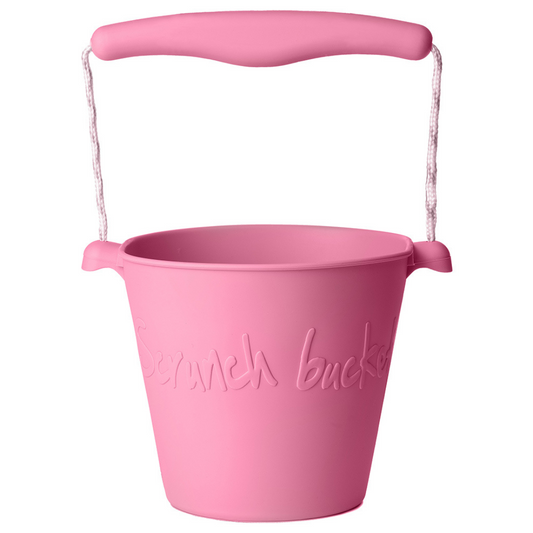 SCRUNCH BUCKET + SPADE SET- FLAMINGO PINK
