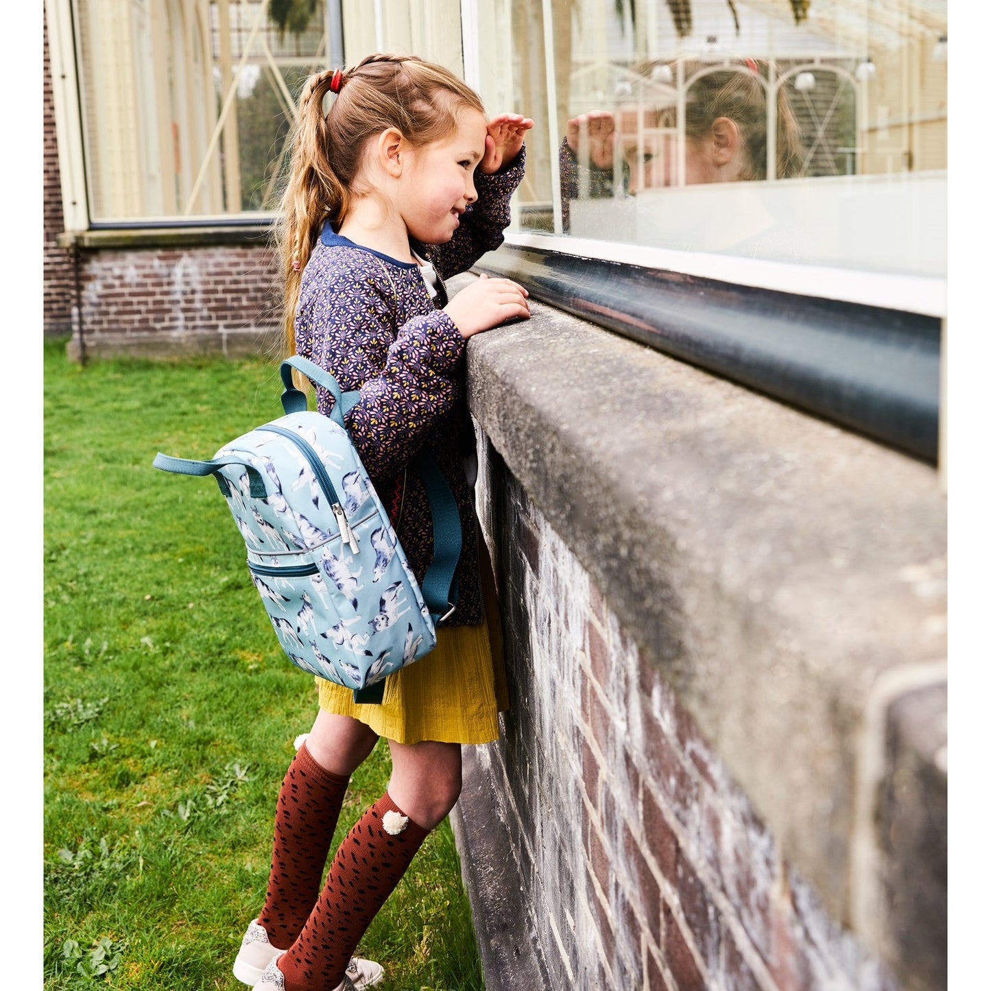 PETIT MONKEY WOLVES BACKPACK - DESIGNED IN THE NETHERLANDS, CREATED USING RECYCLED BOTTLES