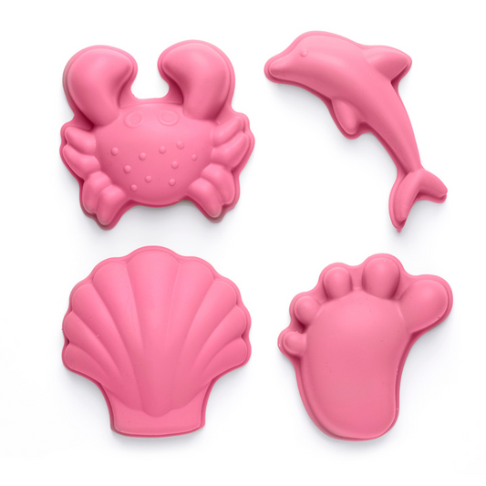 SCRUNCH MOULDS - FLAMINGO PINK BEACH AND BATH TOYS