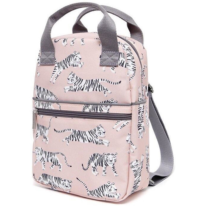 PETIT MONKEY WHITE TIGERS BACKPACK - DESIGNED IN THE NETHERLANDS, CREATED USING RECYCLED BOTTLES